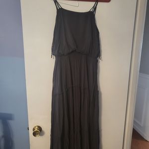 Free People XS Black Tiered Maxi Dress